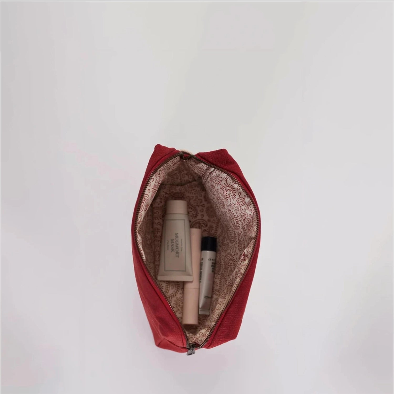 Premium quality cotton canvas vanity bag with durable construction