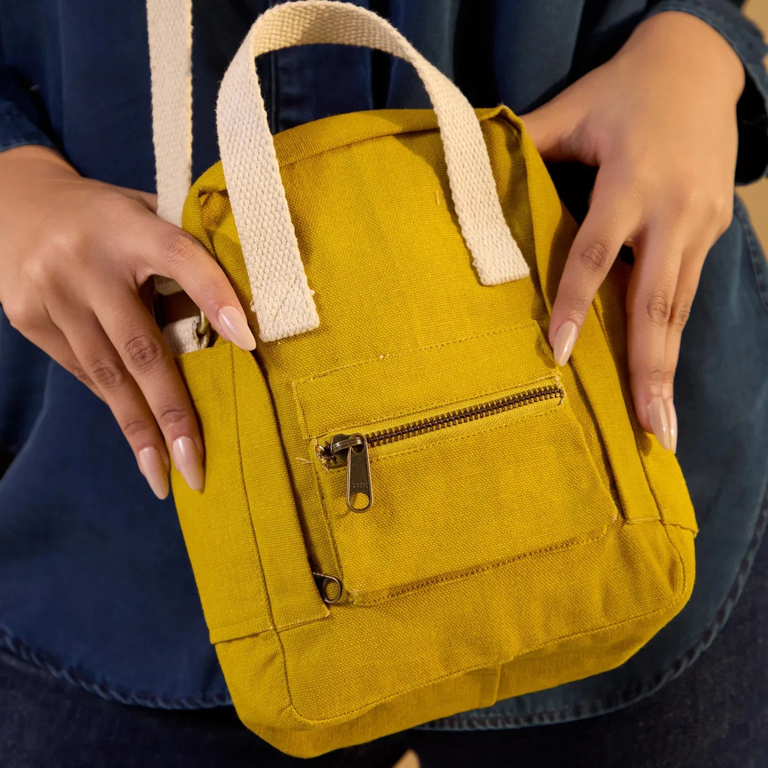 Shop online Mustard Yellow Mini Aki crossbody sling bag women online