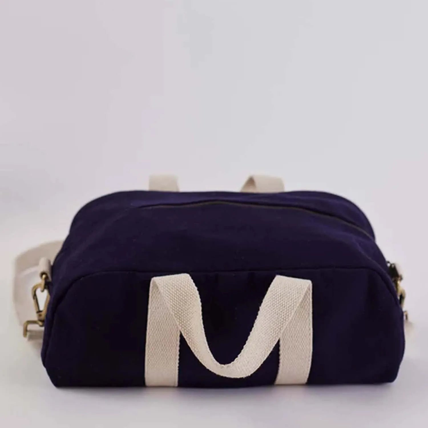 Stylish mini canvas Baba Bowler Bag