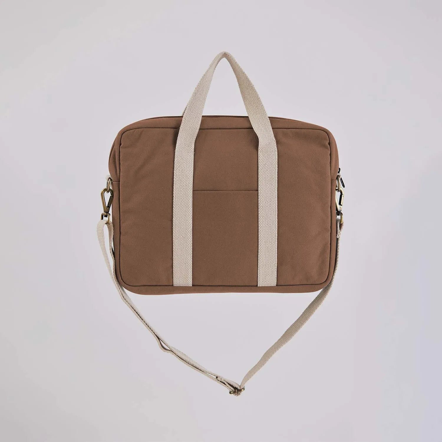 Premium design with spacious space, our Cappuccino Brown messenger laptop bag men's
