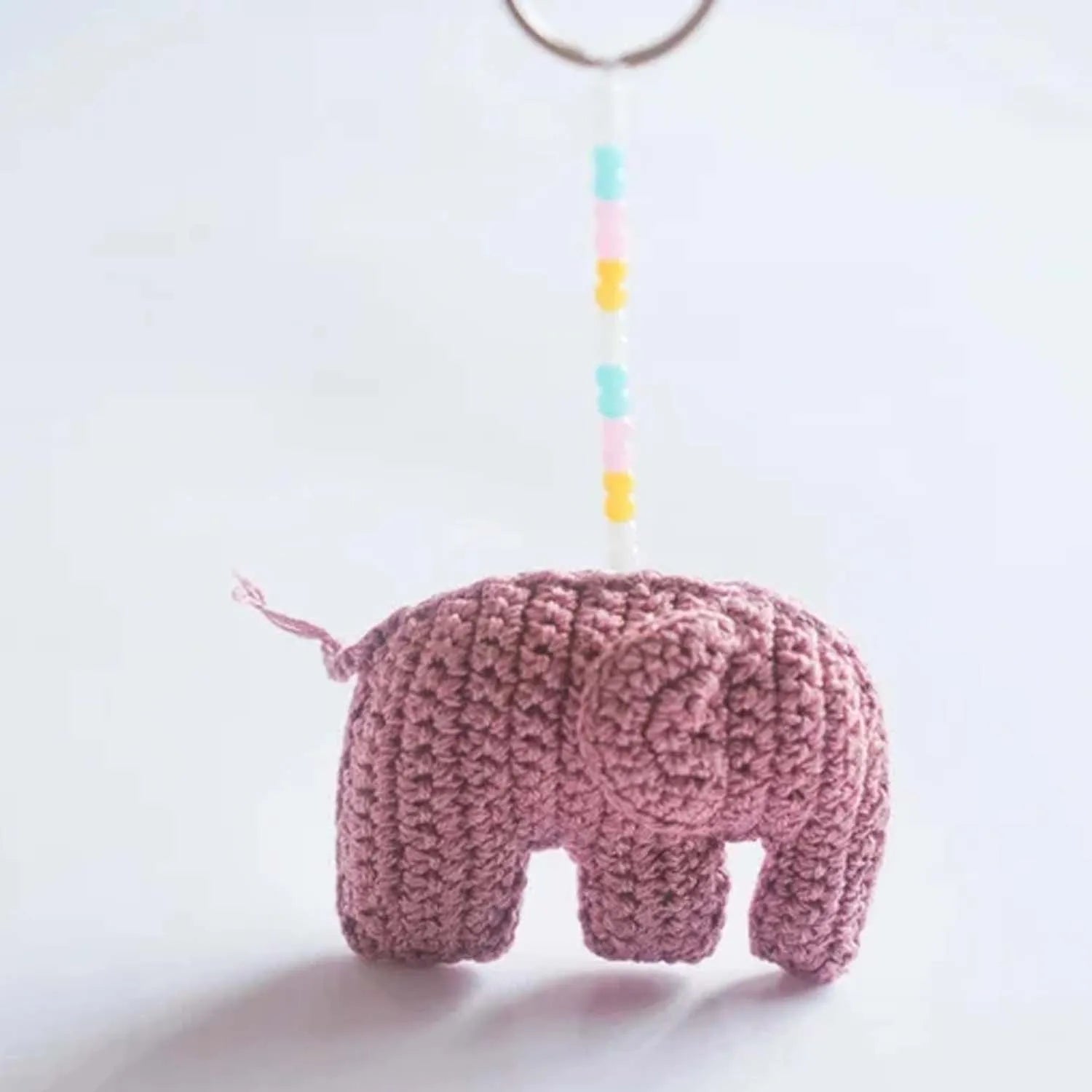 All natural Bubbles handmade keychain, made from cotton crochet