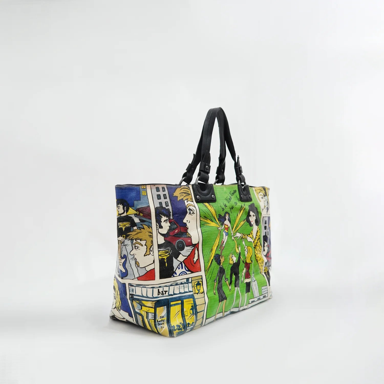 Premium quality canvas & leather DVF Wonder Women Tote Bag Online