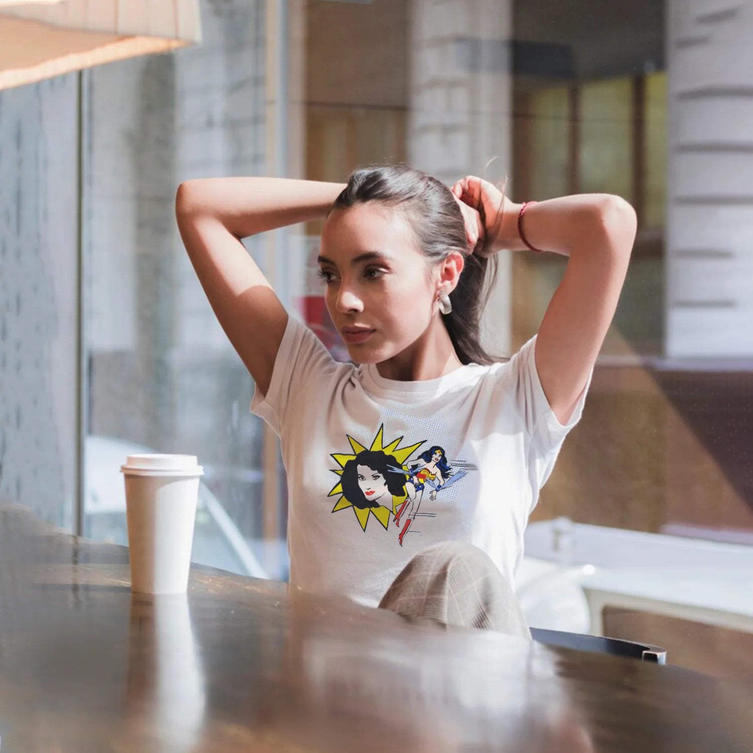 Shop Online DVF Wonder Women Cotton T-Shirt at Dog D Originals