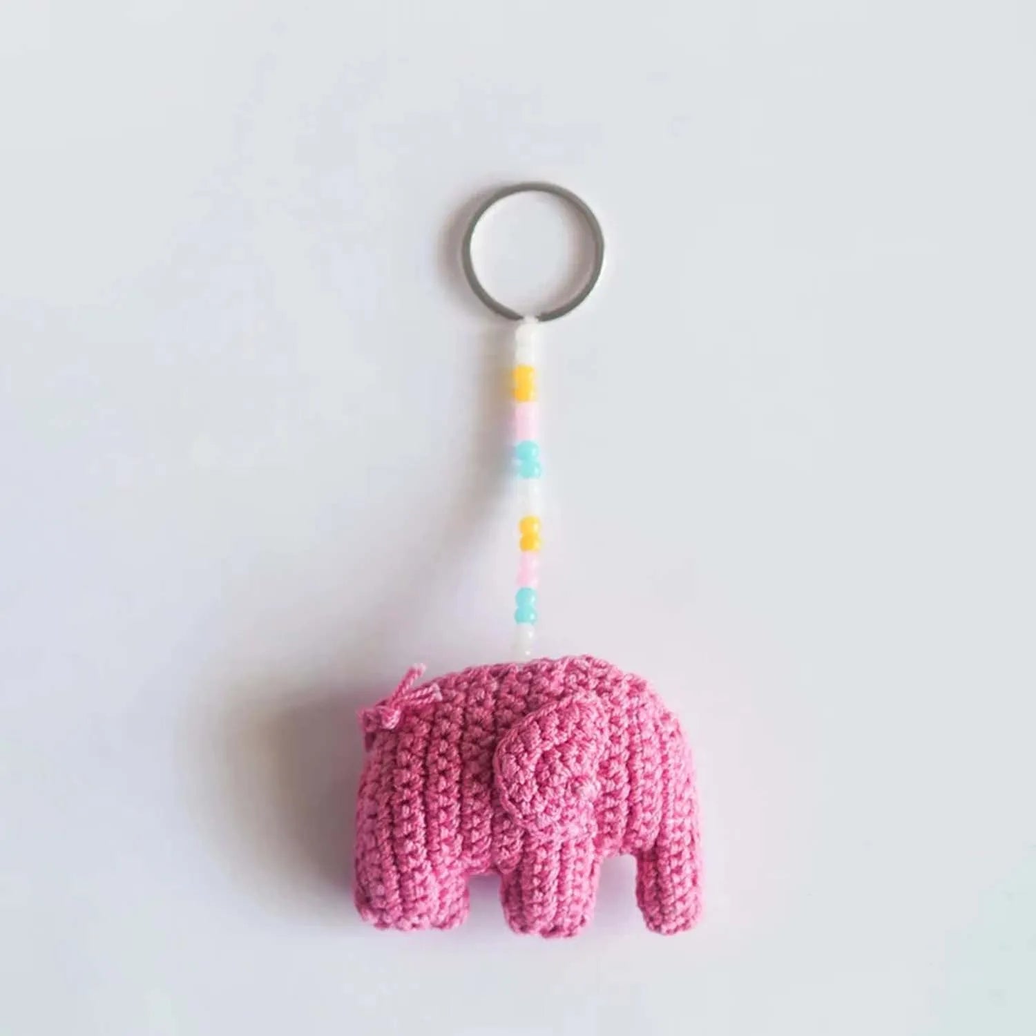 Cool Keychain - Bubble Gum Pink Elephant, a unique expression of creativity