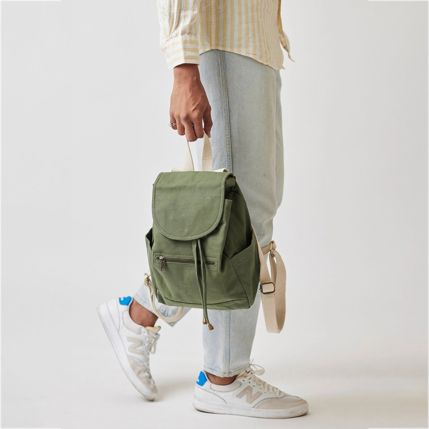Military Green Haper Small Backpack for men is your perfect companion