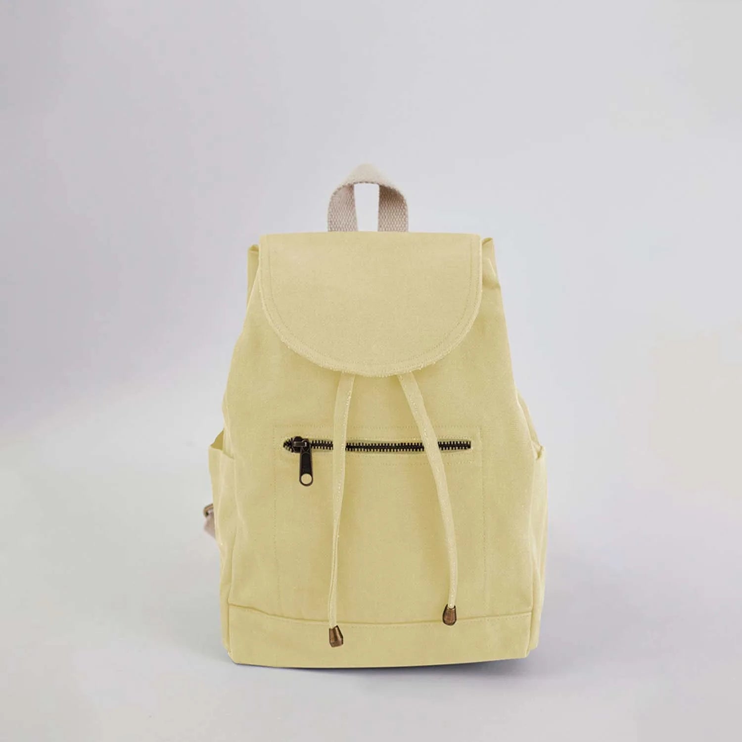 Pastel Yellow Haper Backpack for College is secure with spacious space to carry essentials