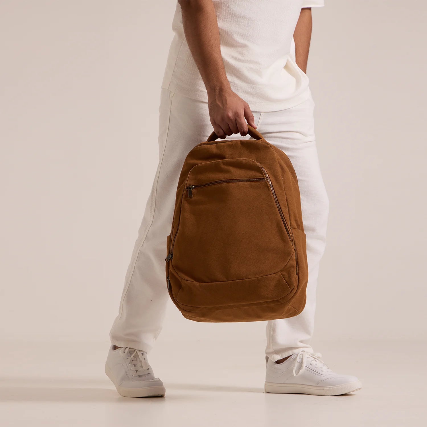 brown leather tech backpack DOG D Originals Ultimate - Canvas Backpack