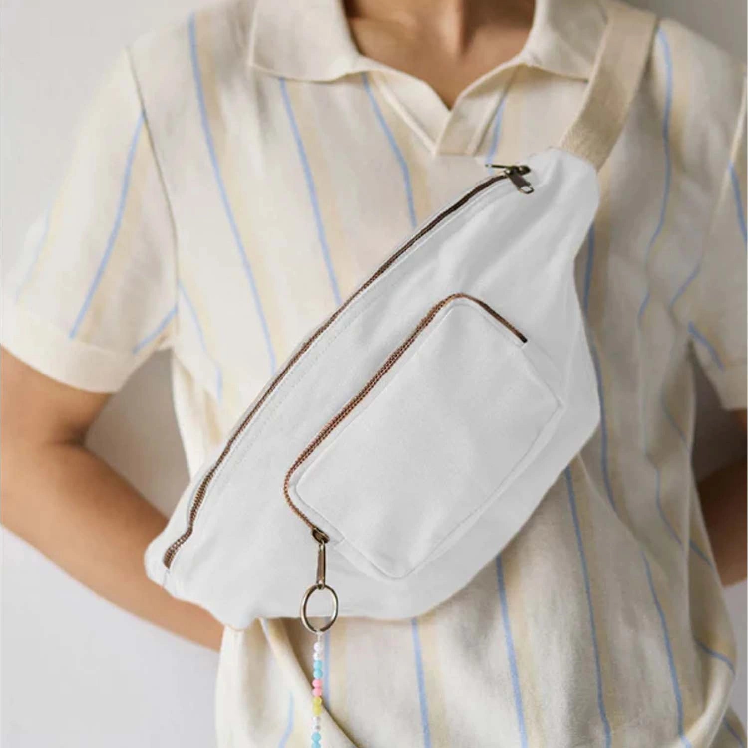 Sif Saf Banana Bag with trendy, minimalist shape