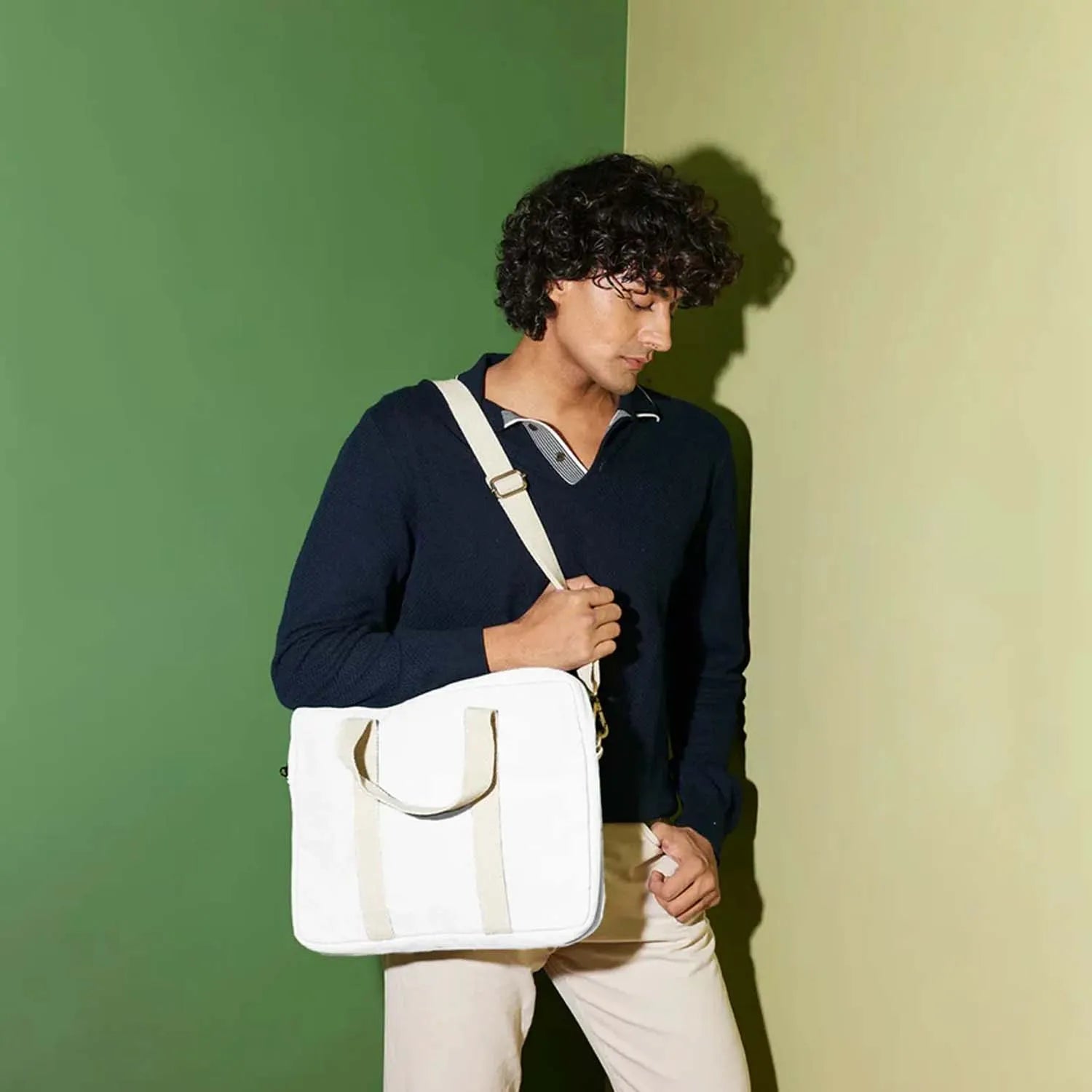 Protect your tech in a cotton canvas premium laptop bag