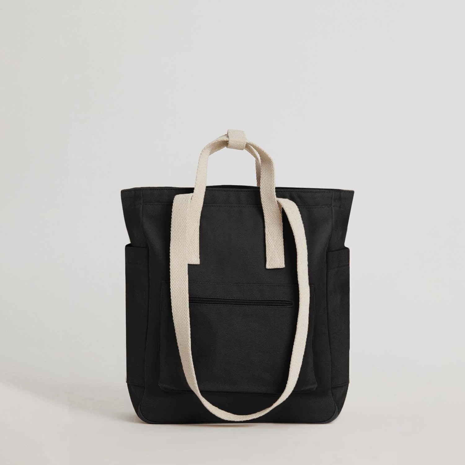 Black Jamnagar Convertible Black Tote Bag for Women at Dog D Originals