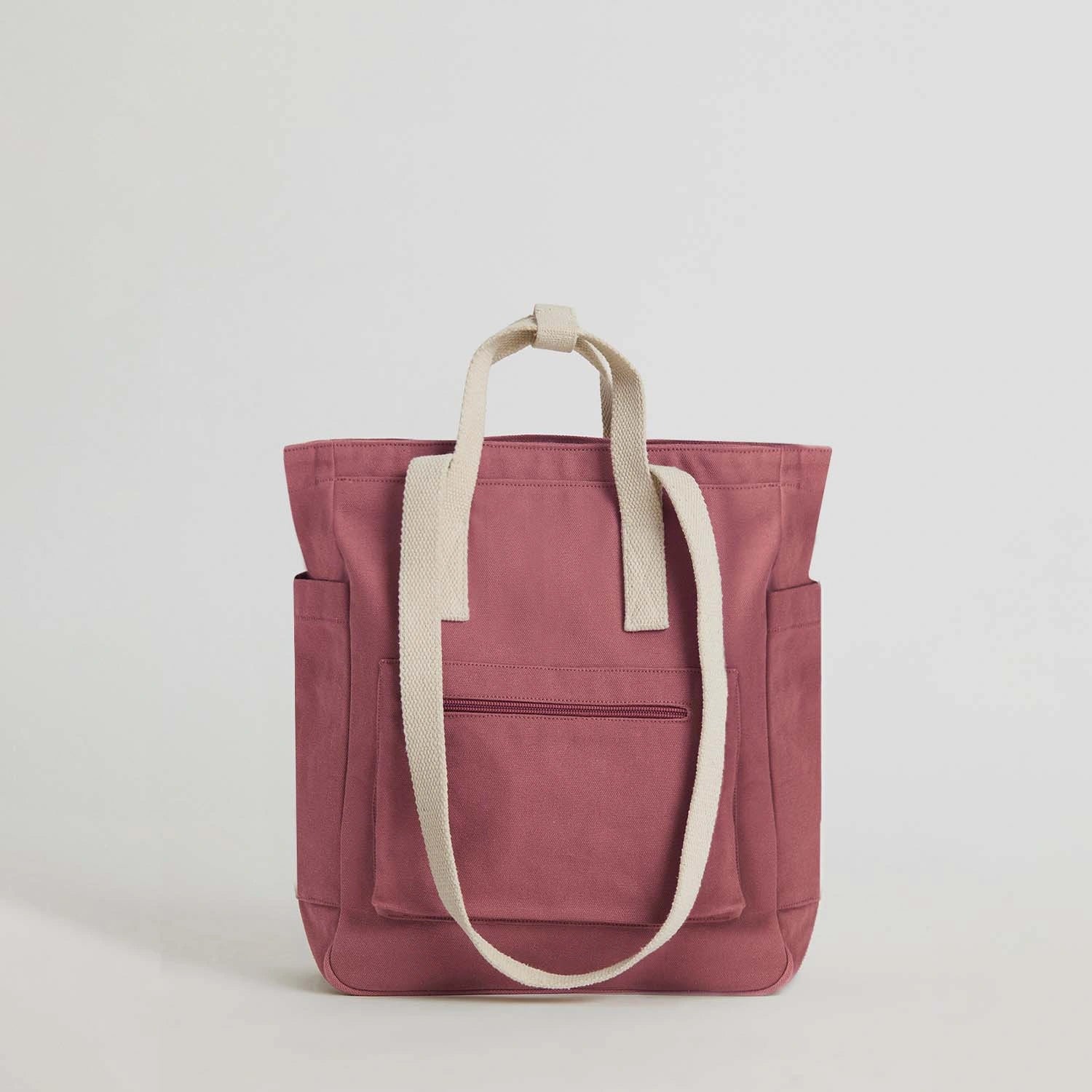Pastel Pink Jamnagar Convertible Tote Bag for Office