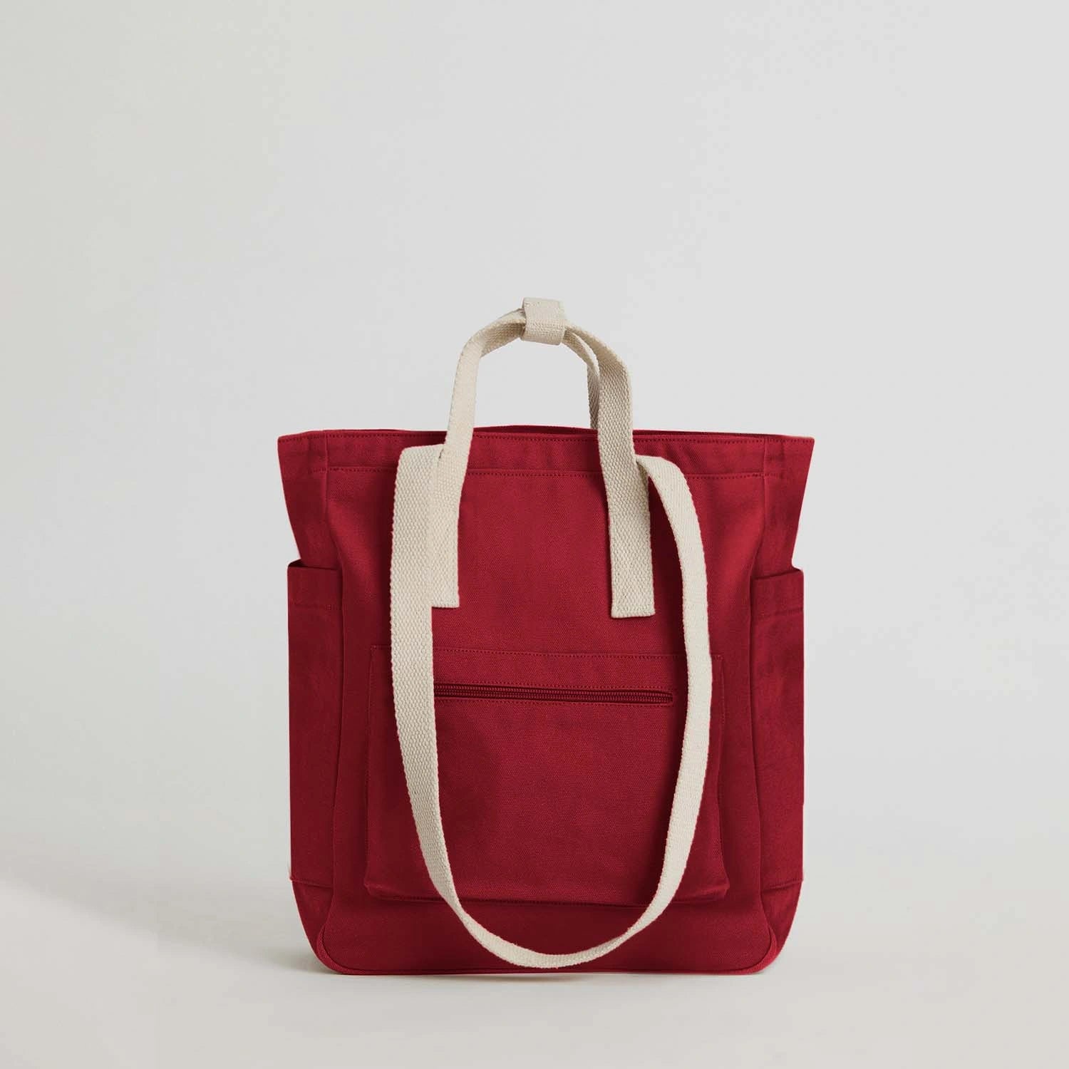 Add a stylish edge, our Crimson Jamnagar Convertible Tote Bag for Girls