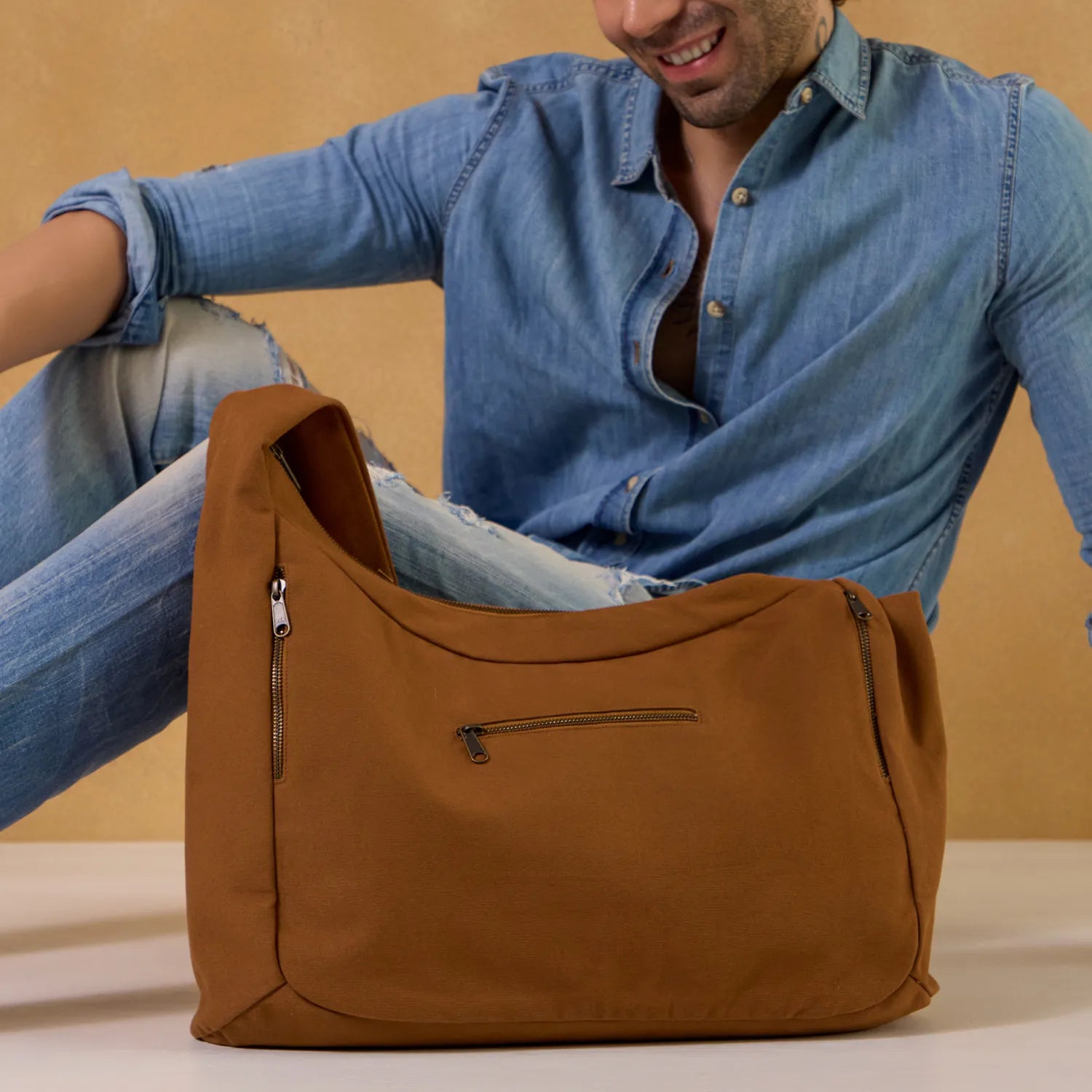 Durable and lightweight, our Jojo Hobo Side Bag for Men is available online