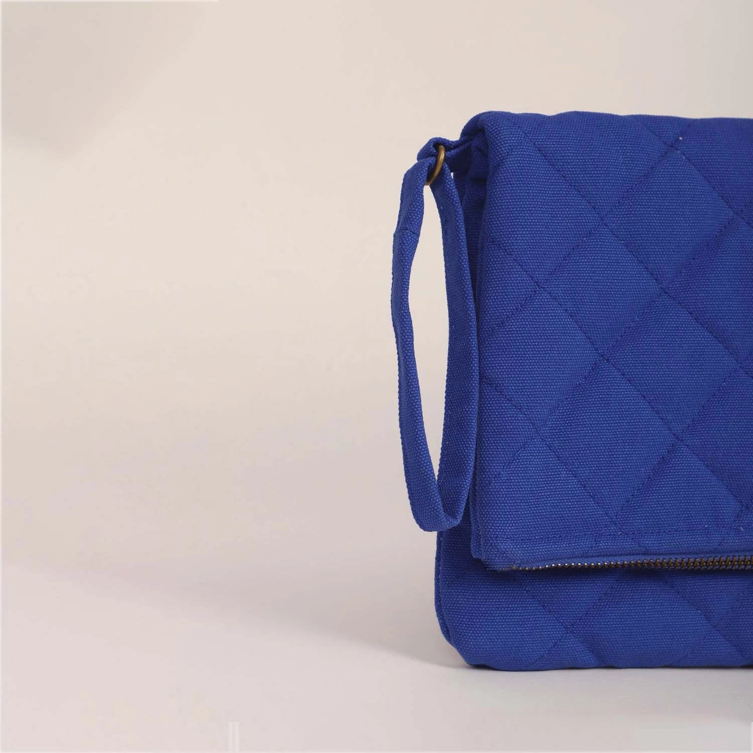Cobalt Blue Krista Foldable Quilted Women's Clutch Bag