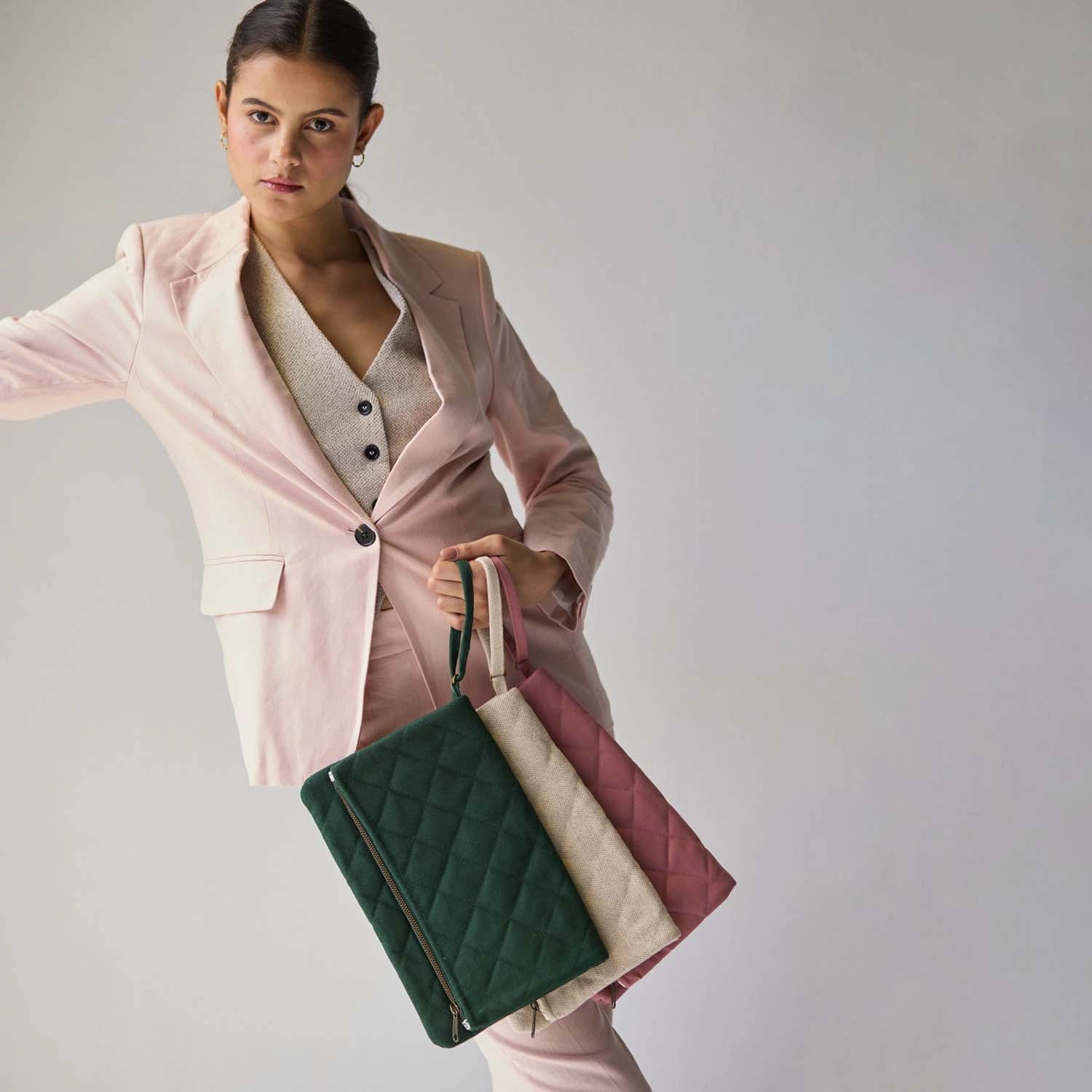 trendy and stylish, Krista Foldable Quilted Women's Clutch Bag Online