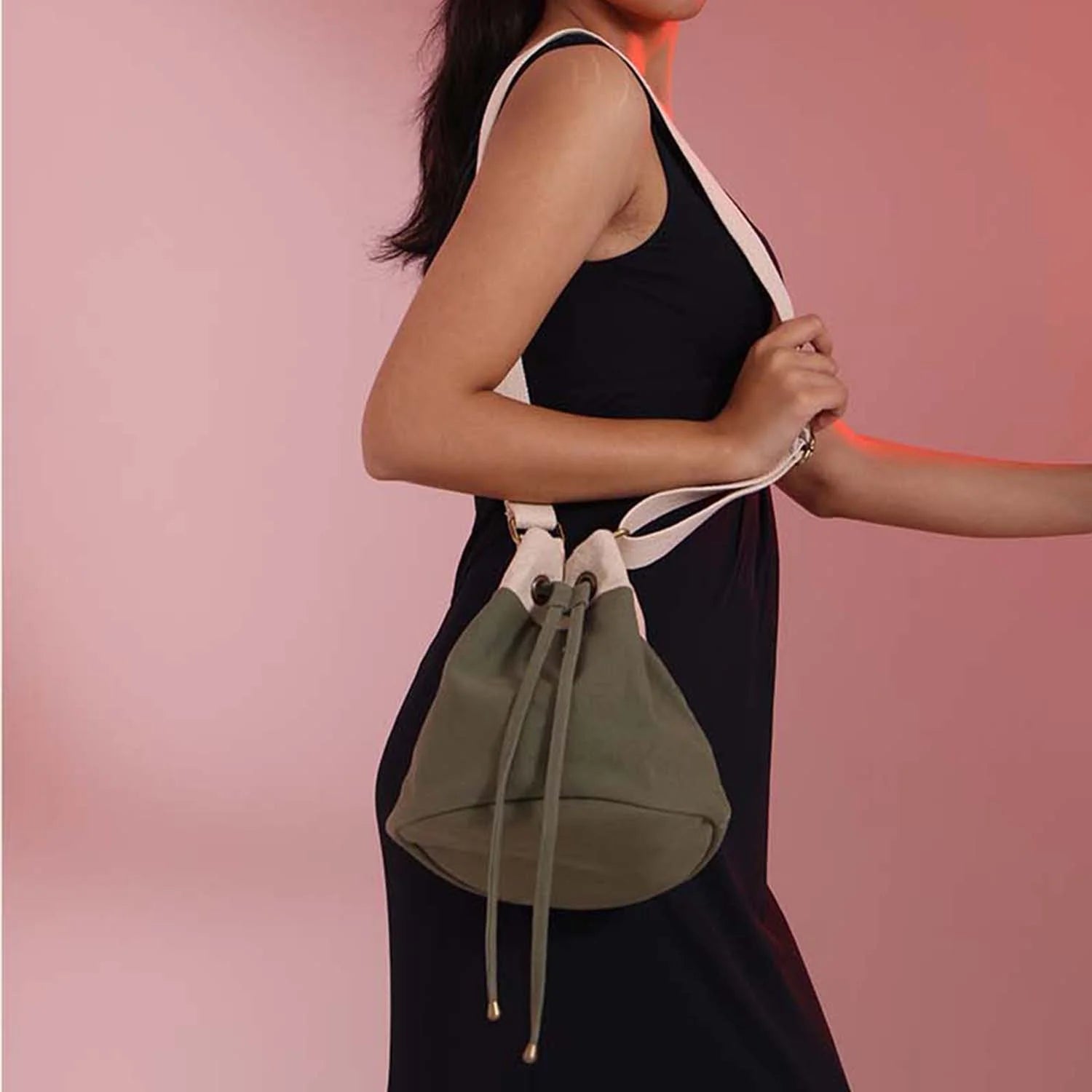 Ria Bucket Bag with a roomy interior for daily essentials