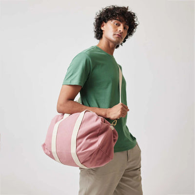 Stylish leather medium Baba Bowler Bag with minimalist design.