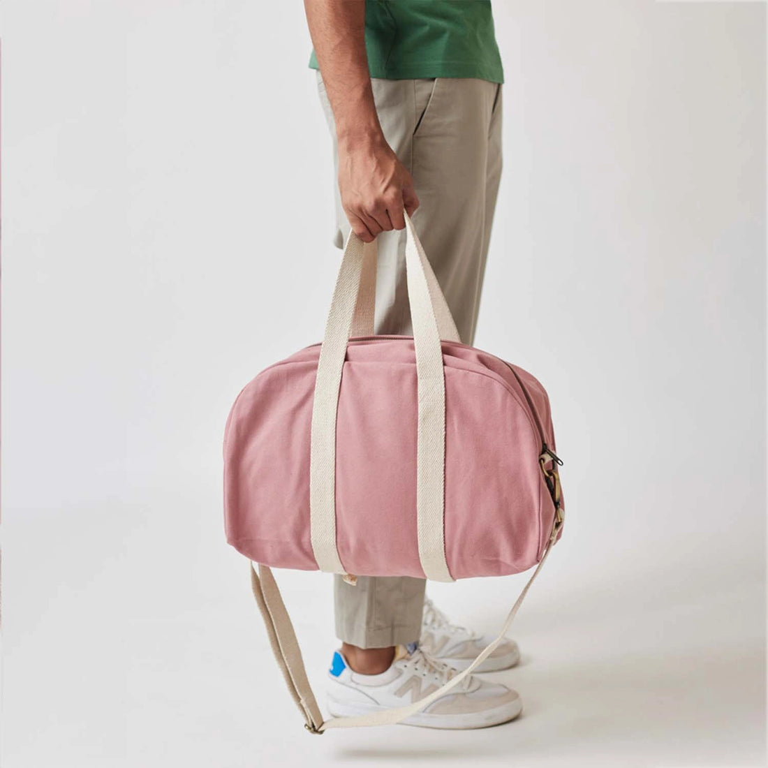 Stylish leather medium Baba Bowler Bag with minimalist design.