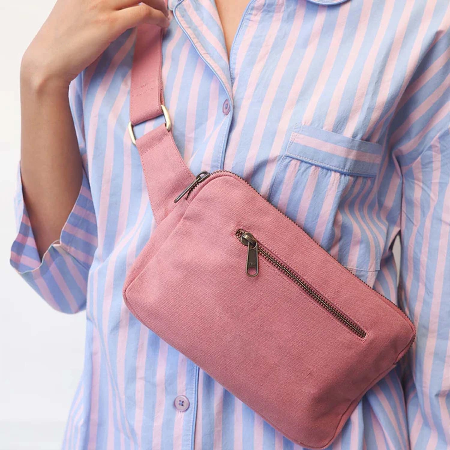 Browse our Pastel Pink J Banana men's belt bag available online