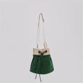 Ria Bucket Bag with vibrant interior prints and eco-friendly exterior material