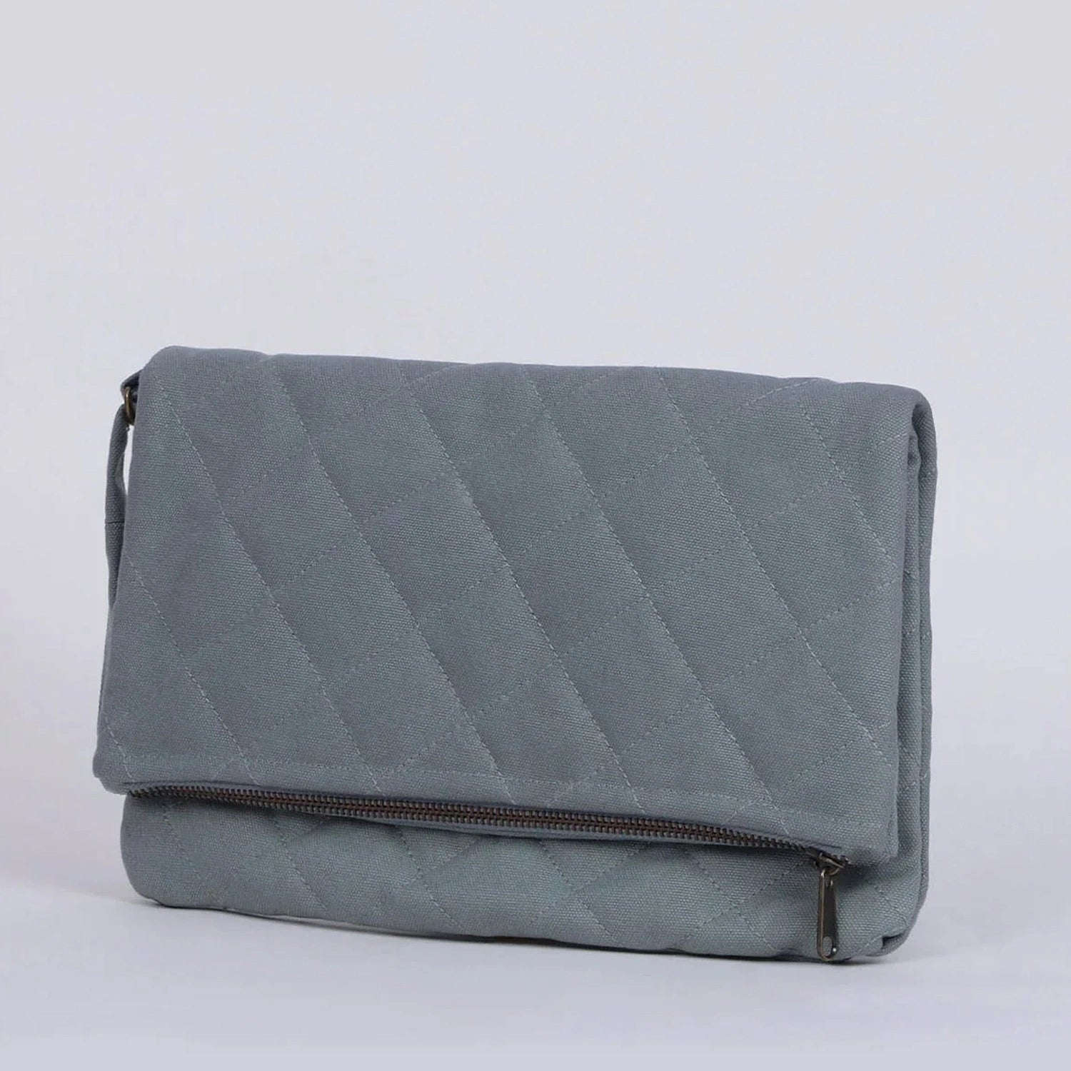 Sage Green Krista Foldable Designer Clutch Handbag are available online