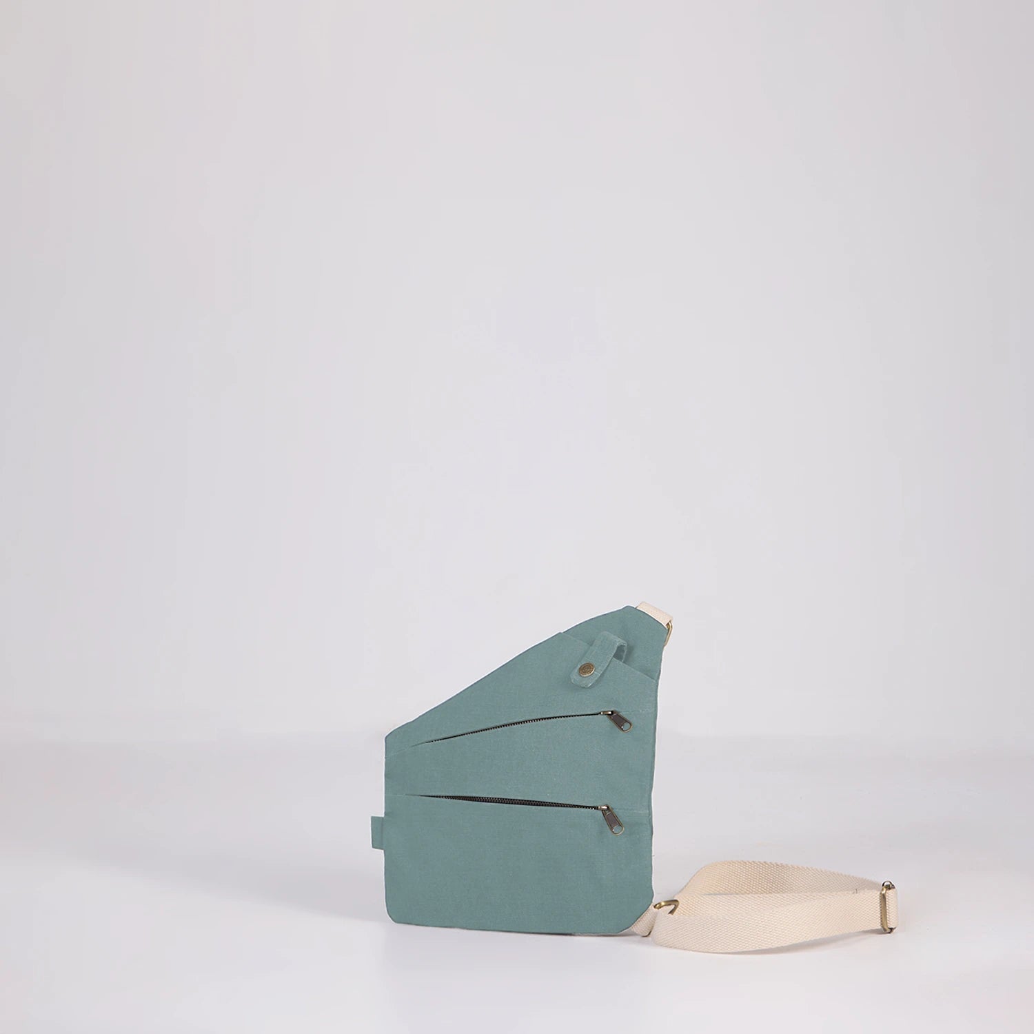 Macho Sage Green canvas crossbody bag are sustainable and eco-friendly