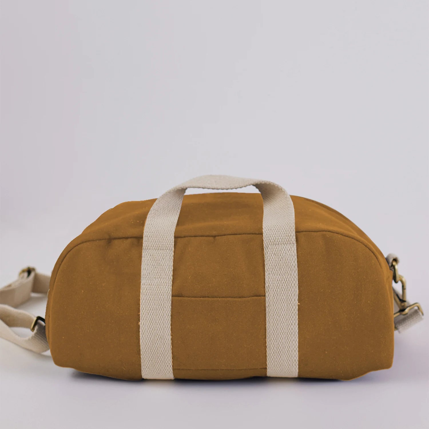 Stylish and sleek, Rust Baba Bowler Duffle Bag for Travelling, Premium Fabric.