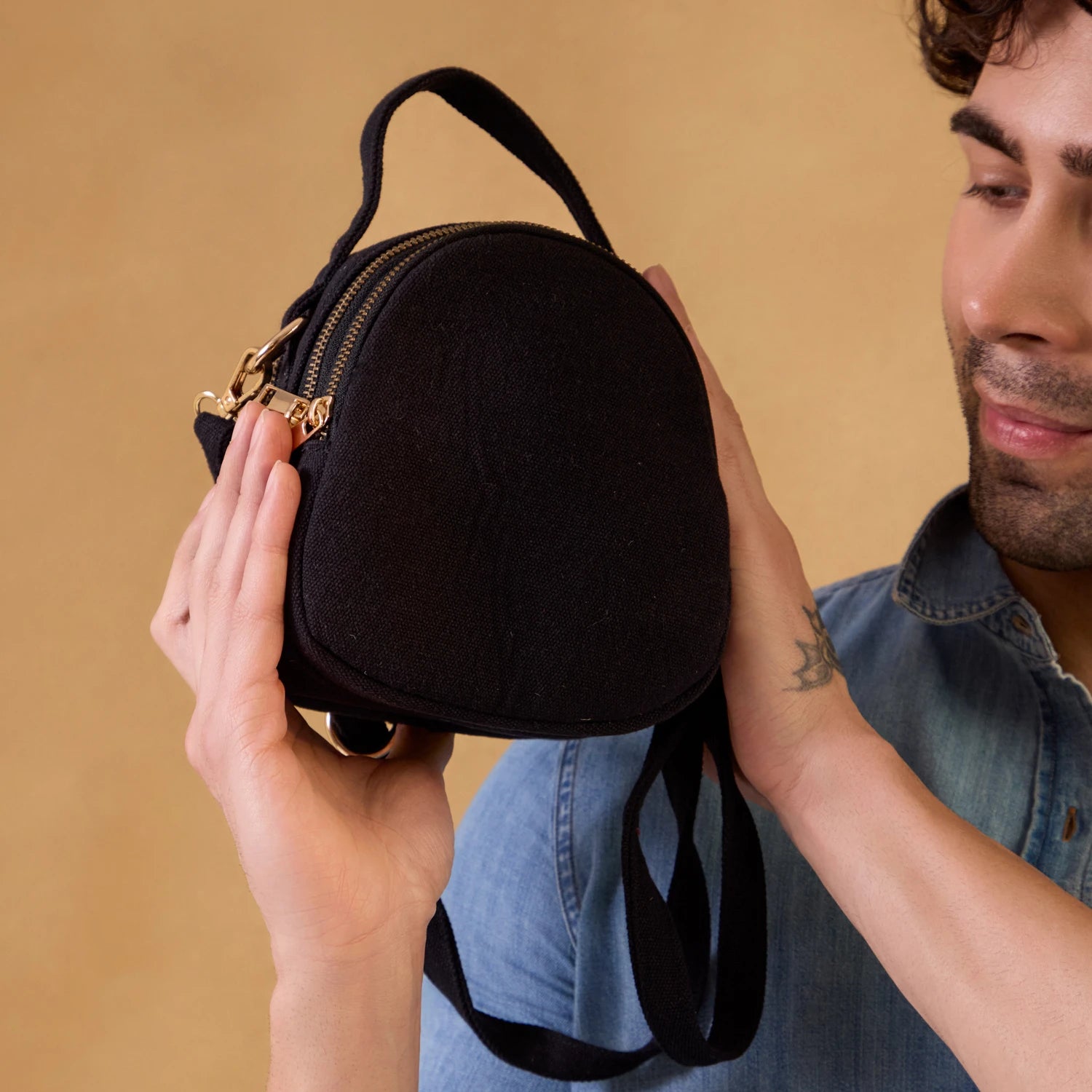 Classic Zippo backpack with a minimalist aesthetic