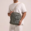 Suitable for casual outing, our Ah-Lia Men's Canvas Messenger Bag
