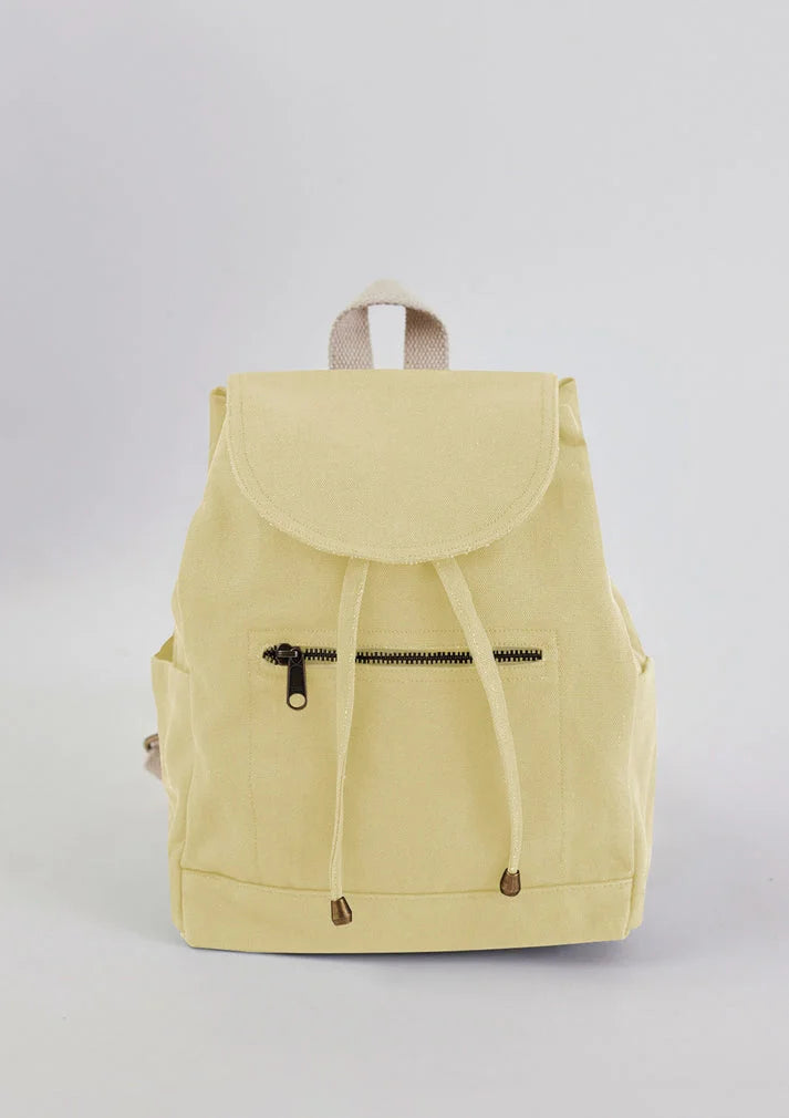  Cotton small backpack with minimalist and sustainable design