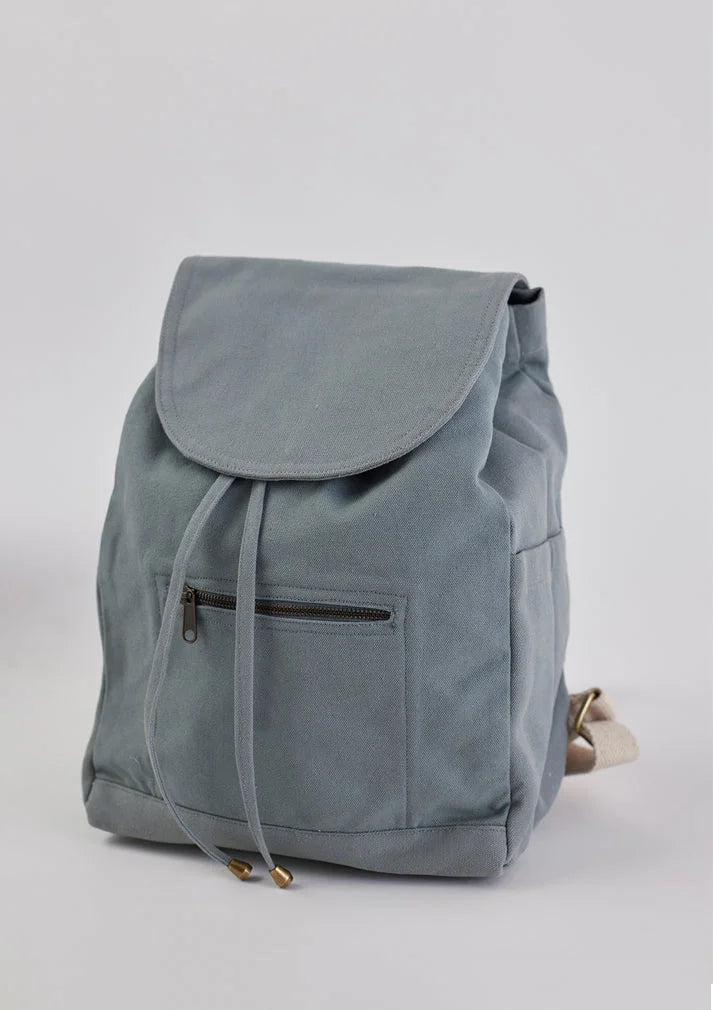 Sustainable cotton small backpack, designed for comfort and style