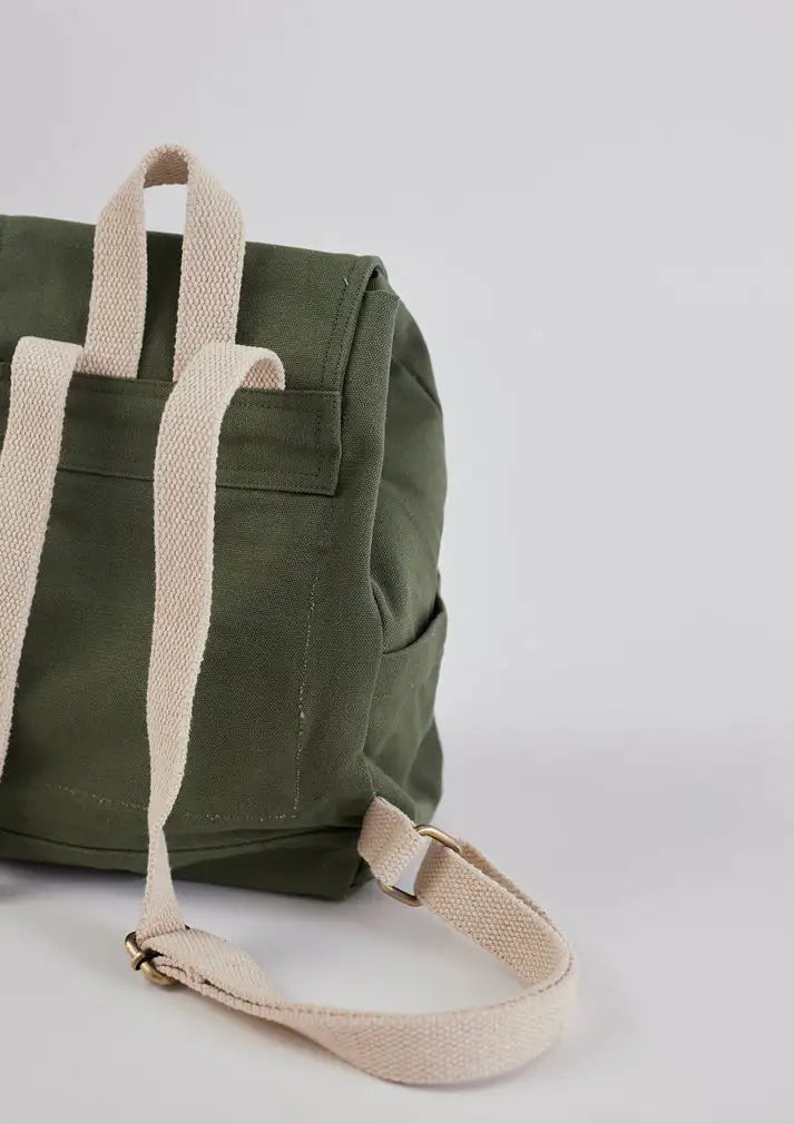 Sustainable small backpack with modern style and cotton fabric