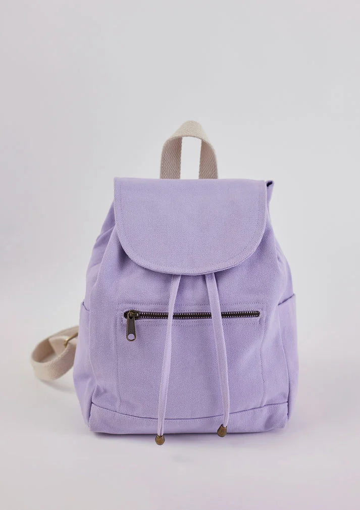 Compact Haper small backpack in durable cotton canvas