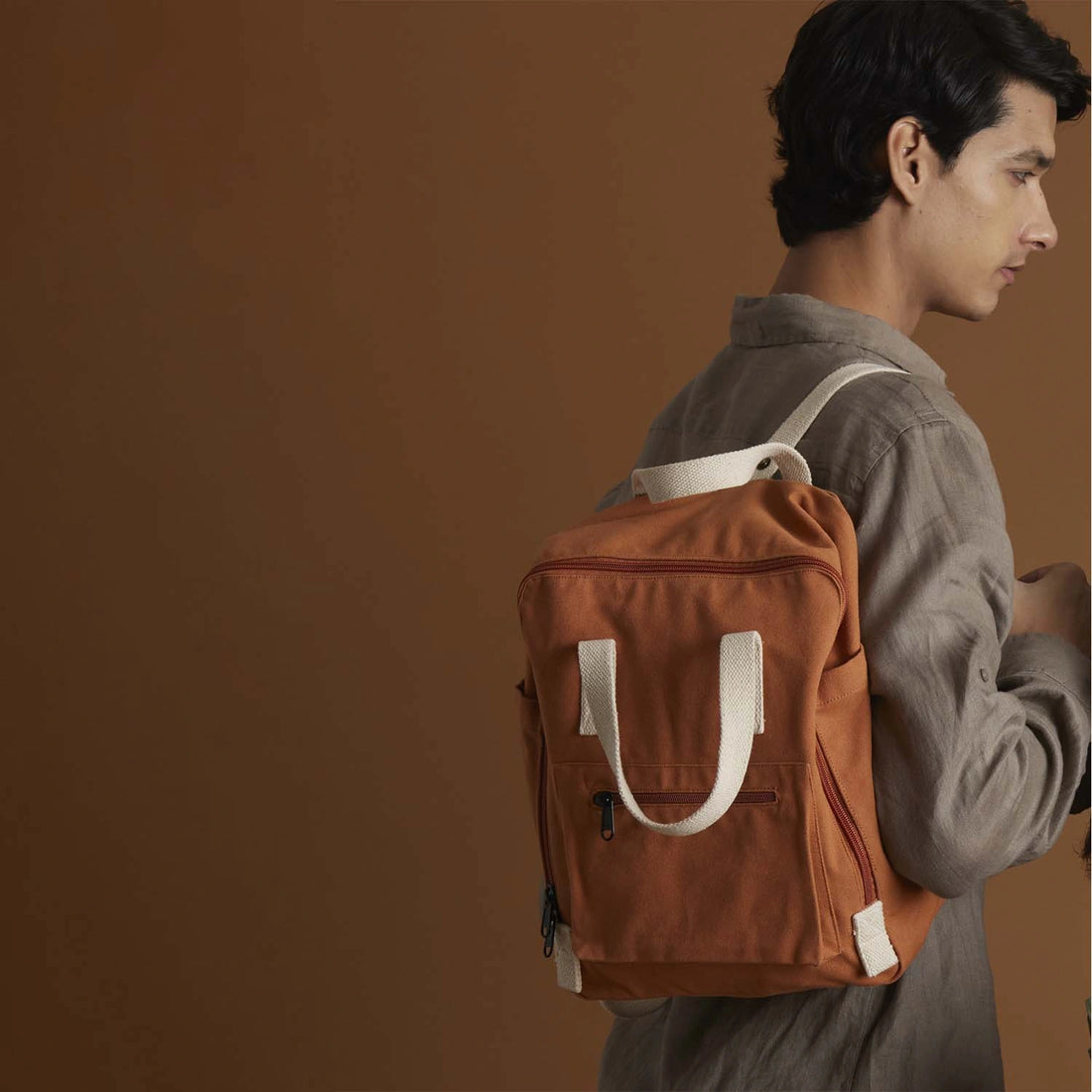 Stylish Iram Square Backpack with a sleek, minimalist design