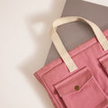 Work to weekend, our pastel pink abhi laptop tote for women