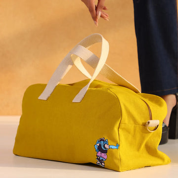 Doodled Baba Bowler Bag 2.0 - Medium