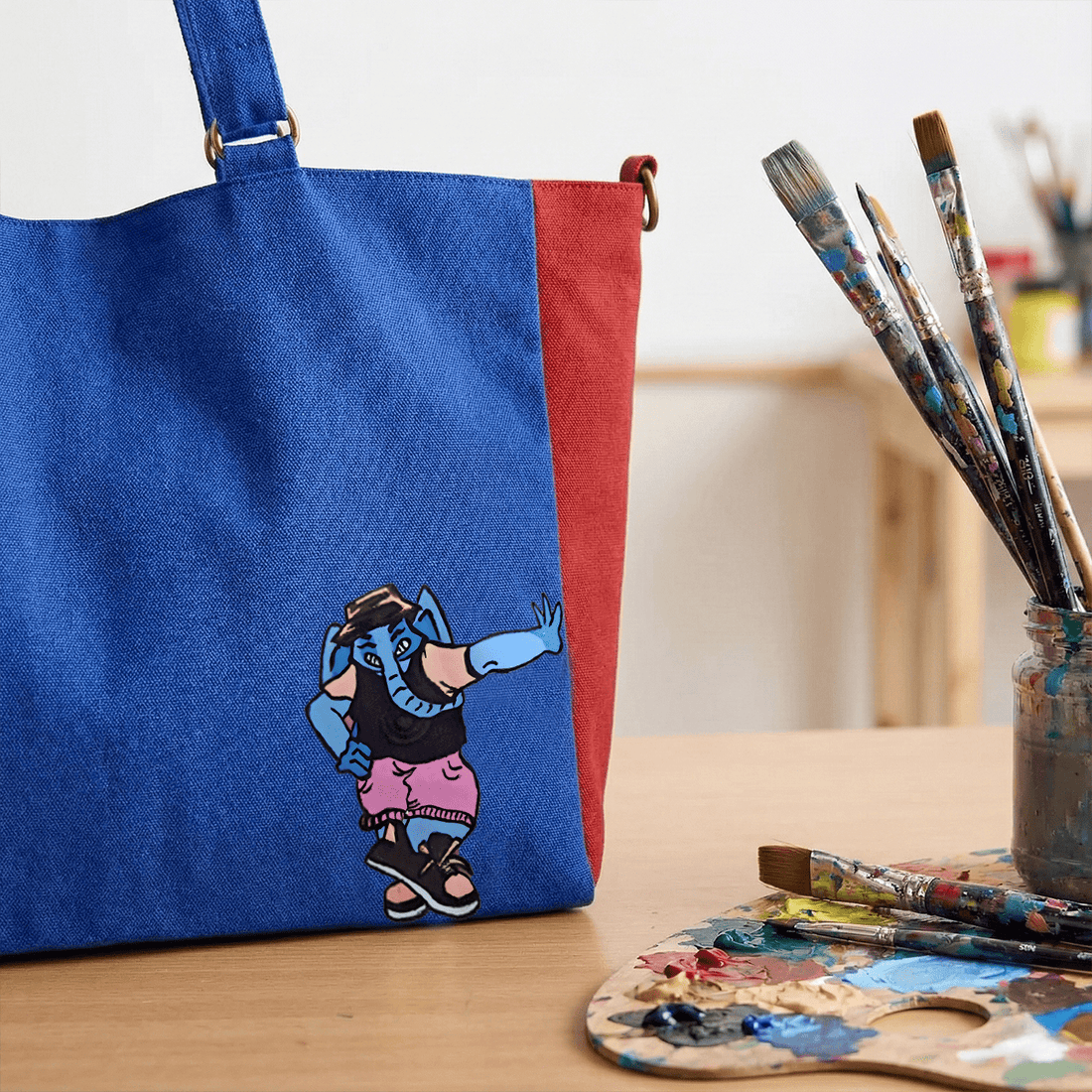 Doodled Faf Tote Bag 2.0 - DOG D Originals