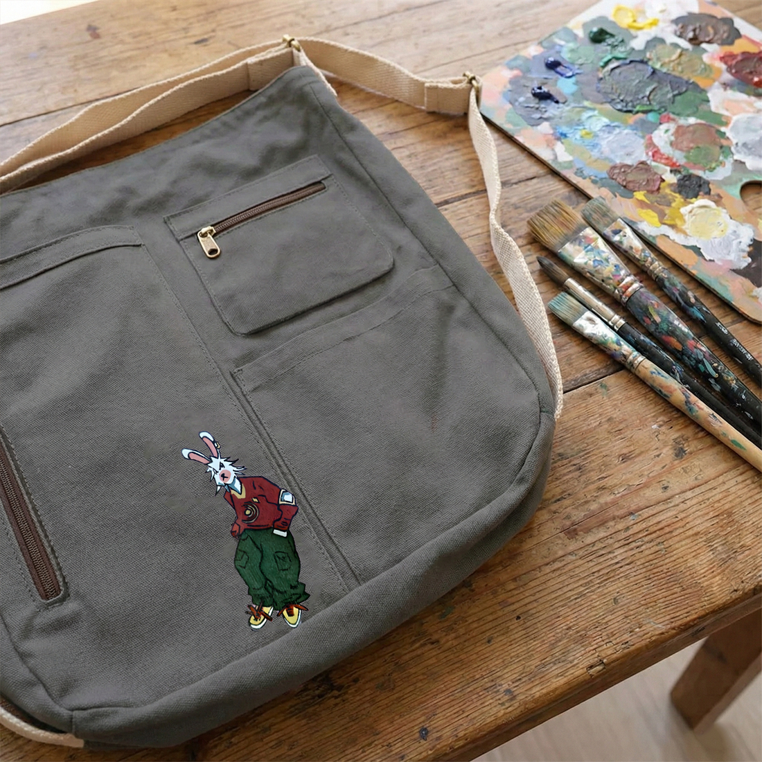 Doodled Za-Da Convertible Backpack Tote