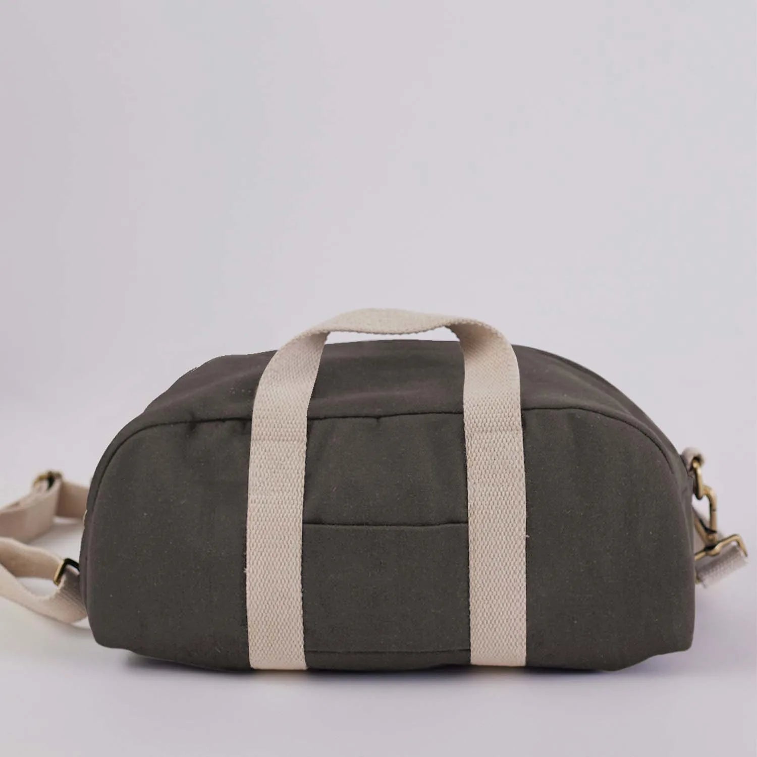 Dark Denim Baba Bowler Travel Duffel Bag Mini, available online at Dog D Originals.