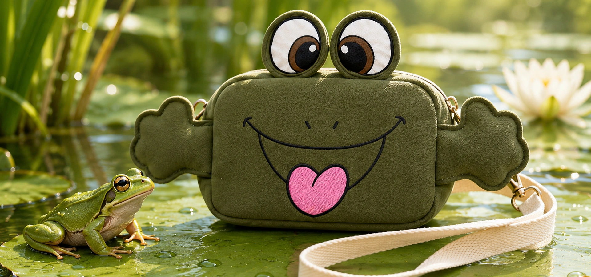 Offering a chic & functional, our Dumbo - The Frog sling bag for women online