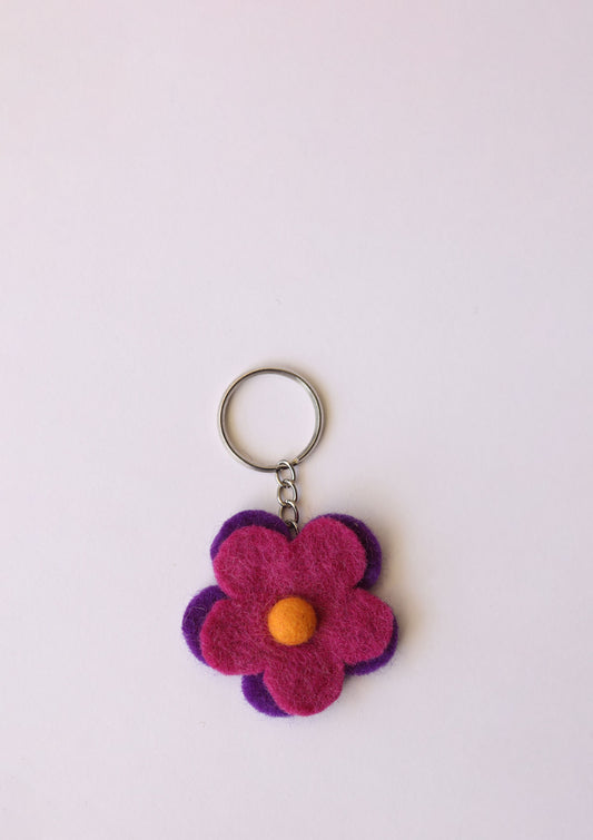 Magnolia the Flower Keychain with a charming blossom design