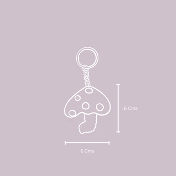 Check our stylish mushroom keychain that is available online