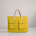 Mustard Yellow Abhi Office Laptop Bag for Women Online
