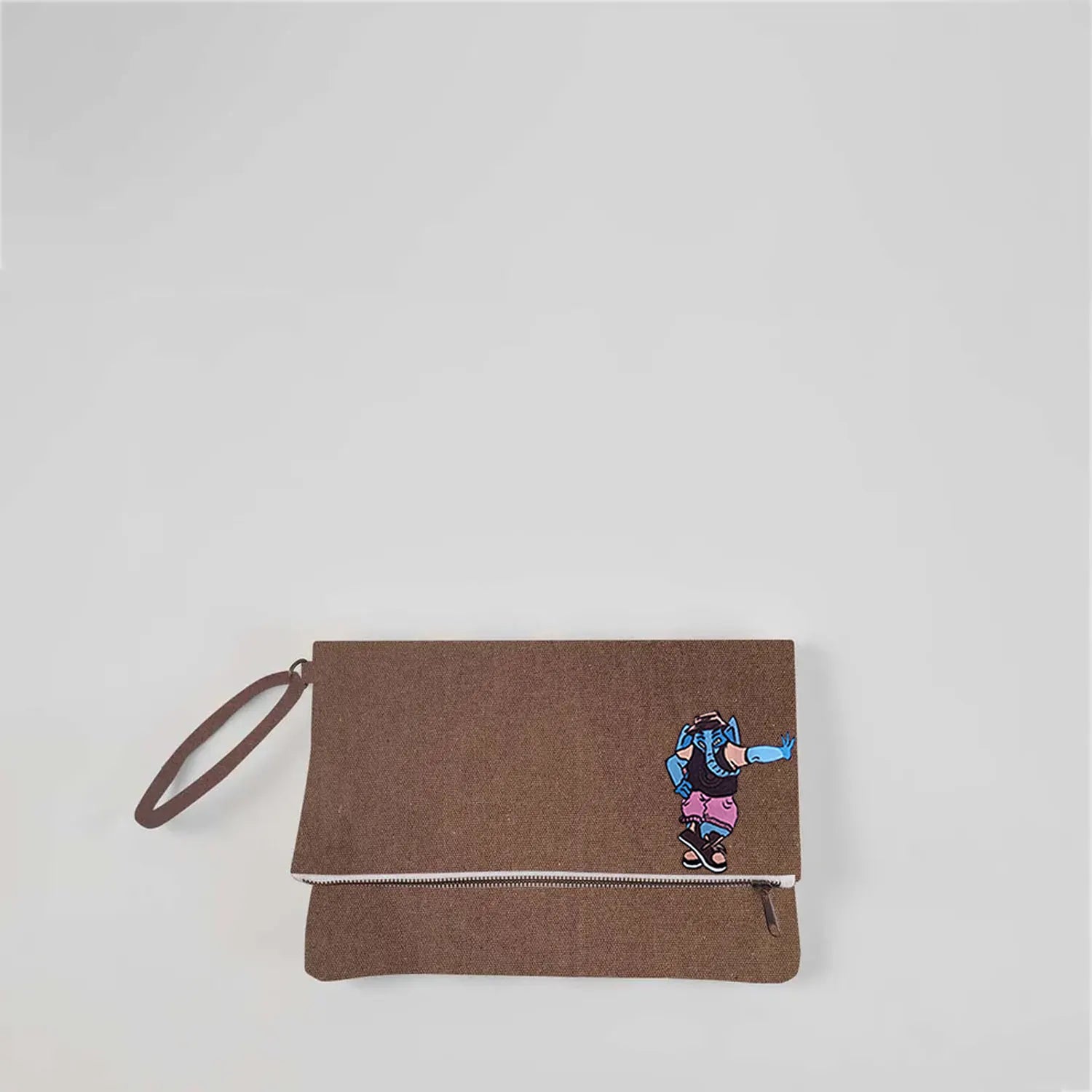 Doodled Krista Foldable Clutch Bag - DOG D Originals