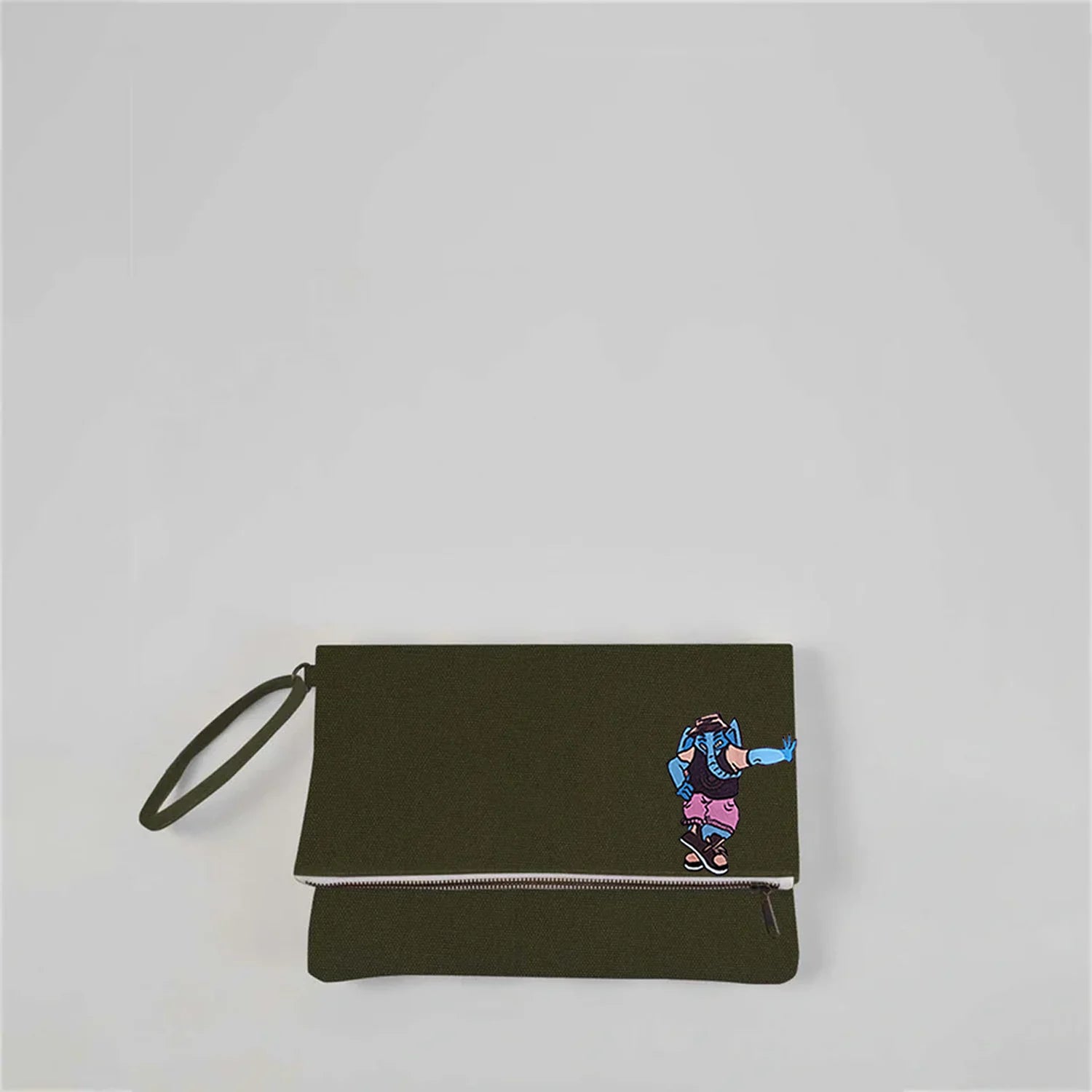 Doodled Krista Foldable Clutch Bag - DOG D Originals