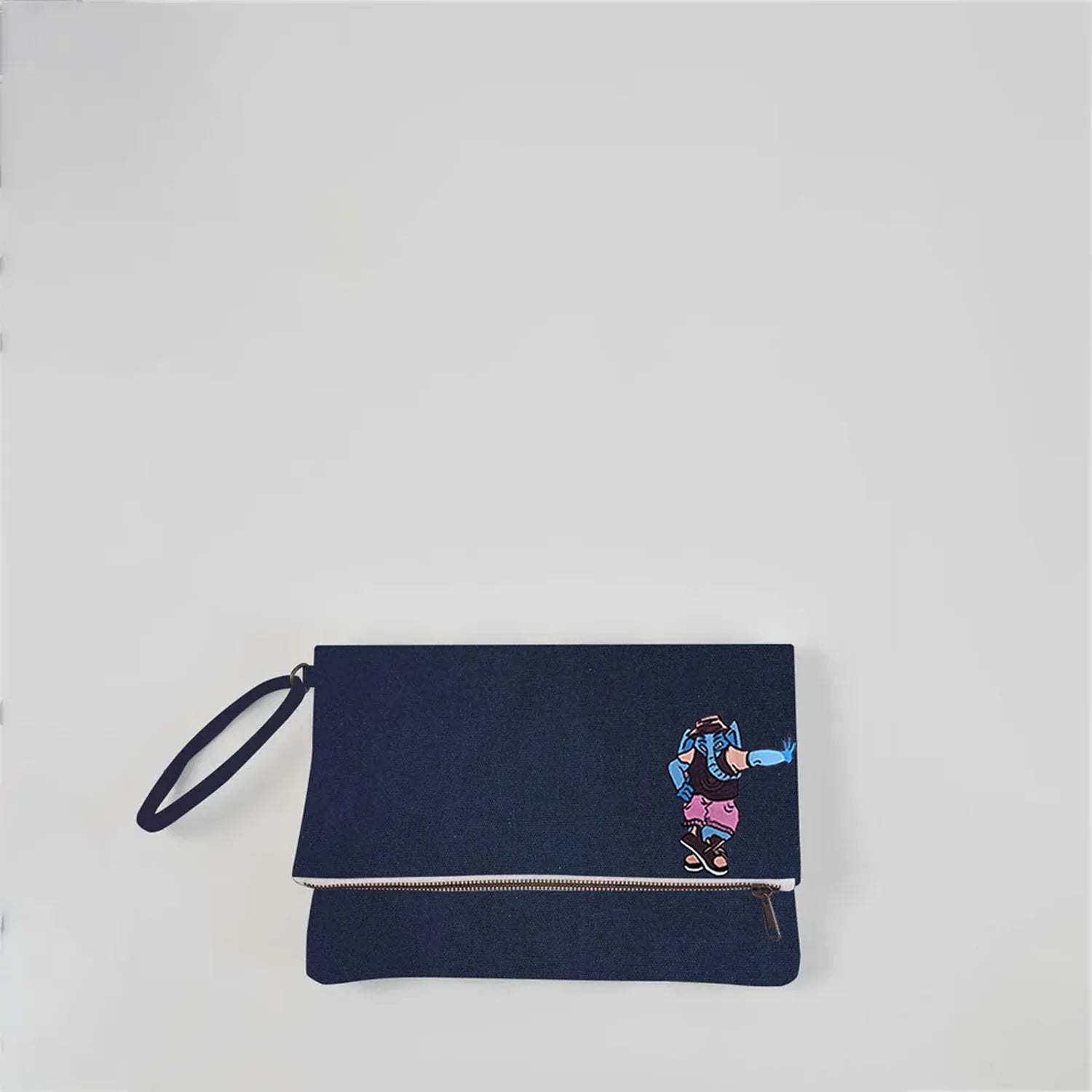 Doodled Krista Foldable Clutch Bag - DOG D Originals